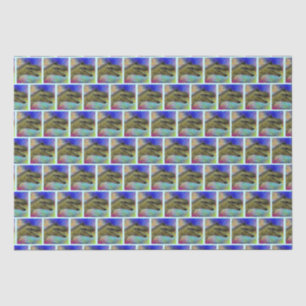 Dino T-Rex Dinosaur Head Colourful Background Tissue Paper