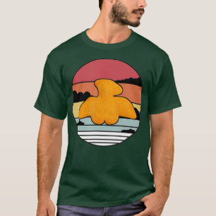 Dino terodactilo Chicken Nugget Retro  Vintage T-Shirt
