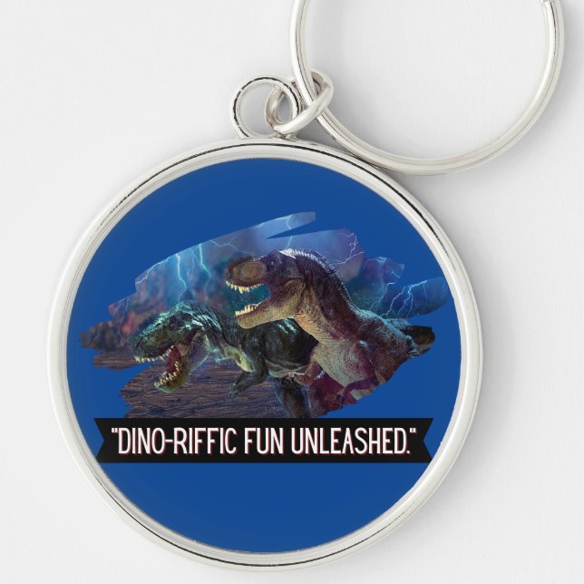 dino - terrific fununleashed  keychain (Front)