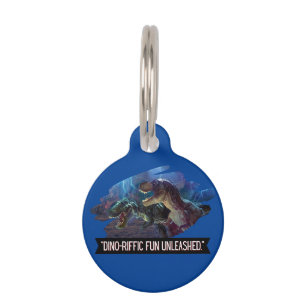 dino - terrific fununleashed  pet tag