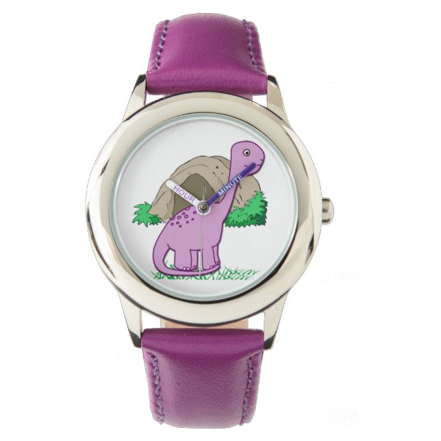 Dino the Dinosaur Cute Kid's Watch (Front)