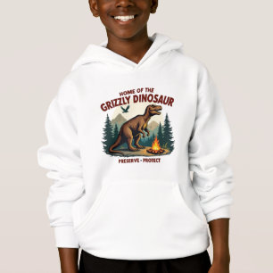 Dino-Themed Kids' Hoodie with Fun Dinosaur Design 