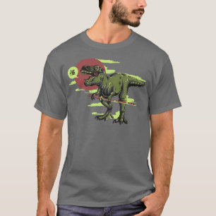 Dino TRe Samurai With Katana Cool Kanji Anime  Pre T-Shirt