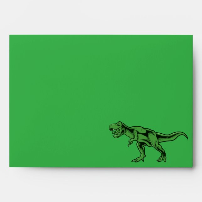 Dino Trex Jurassic Boy Dinosaur Birthday Envelope (Front)