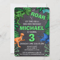 Dino Trex Jurassic Boy Dinosaur Birthday