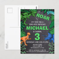 Dino Trex Jurassic Boy Dinosaur Birthday