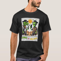 Dino UFO Selfie: Dino vs Alien (Man Tshirt) #08