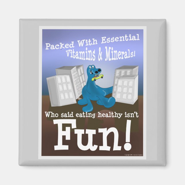 Dino Vitamins Magnet (Front)