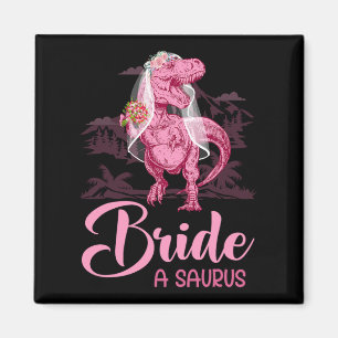 Dino Wedding Bride A Saurus Dinosaur Funny Gift Fo Magnet