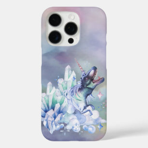 Dinocorn Crystal   Fantasy Dinosaur Unicorn Horn iPhone 16 Pro Case