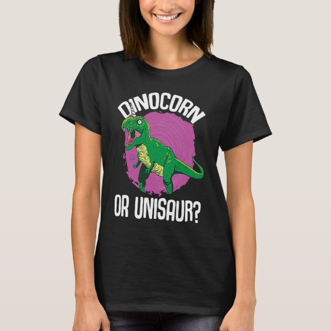 Dinocorn or Unisaur Dinosaur Unicorn Dino T-Shirt (Front)
