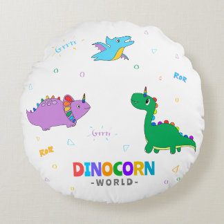 Dinocorn World - Pillow for Kids Bedroom | DP7
