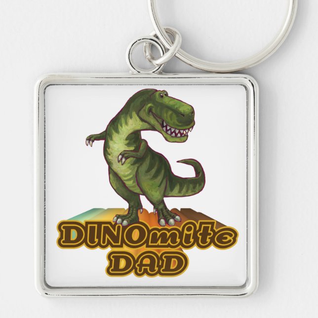 Dinomite Dad Keychain (Front)