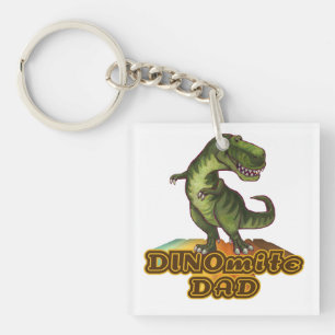 Dinomite Dad Keychain