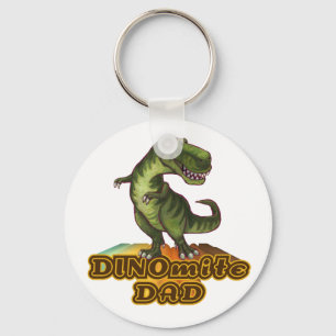 Dinomite Dad Keychain
