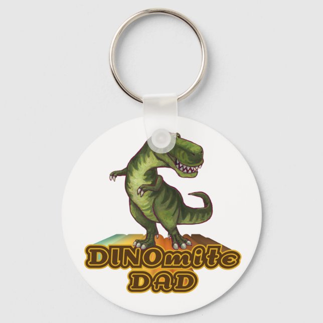 Dinomite Dad Keychain (Front)