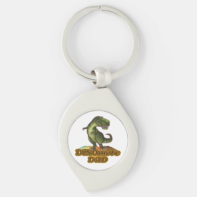 Dinomite Dad Keychain (Front)