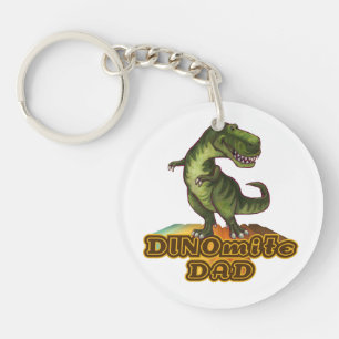 Dinomite Dad Keychain
