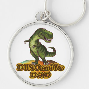 Dinomite Dad Keychain