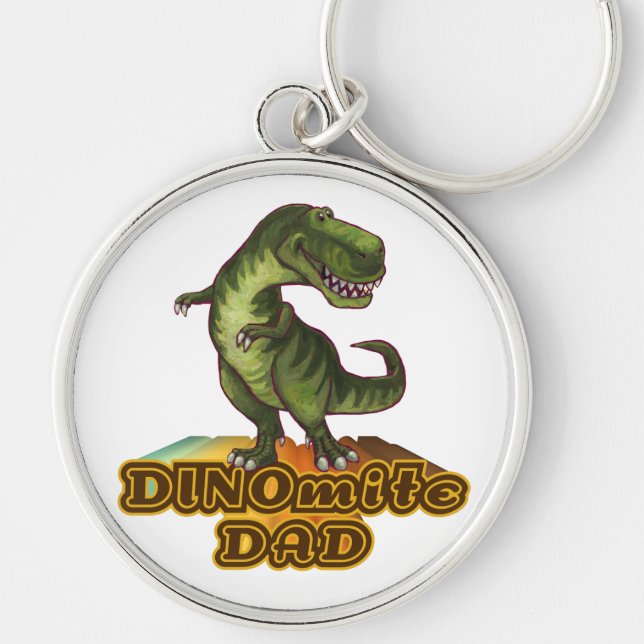 Dinomite Dad Keychain (Front)