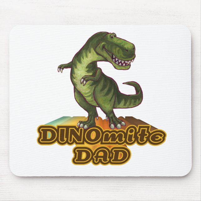 Dinomite Dad Mouse Pad (Front)
