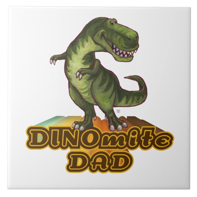 Dinomite Dad Tile (Front)
