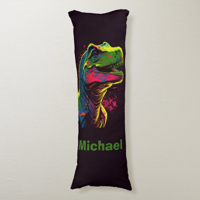Dinonsaur T Rex Kids Body Pillow (Front Vertical)