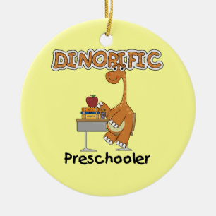 Dinorific Preschooler T-shirts and Gifts Ceramic Ornament