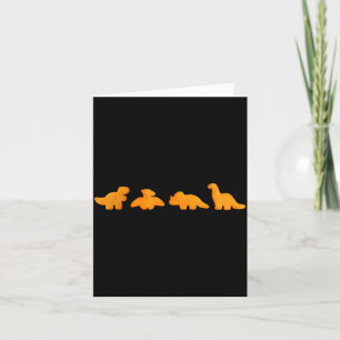 Dinos Chicken Nuggets Pattern _ Funny Realistic Di Card
