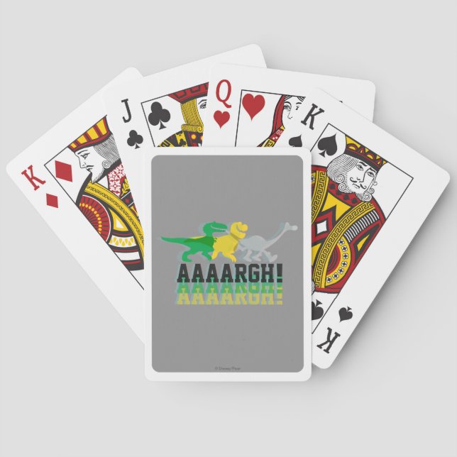 Dinos Say AAAARGH Playing Cards (Back)
