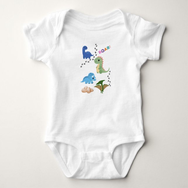 Dinos World Baby Bodysuit (Front)