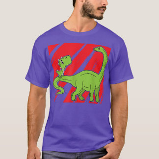 Dinosar Dad Baby Fathers Day Cool Papa Daddy Pop H T-Shirt