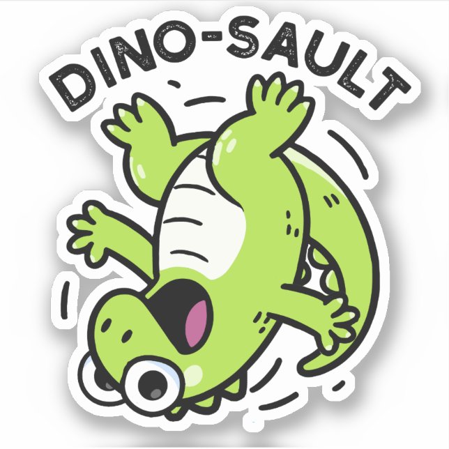 Dinosault Funny Dinosaur Pun  (Front)
