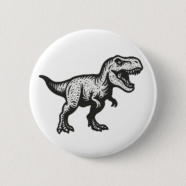 Dinosaur 2 Inch Round Button (Front)