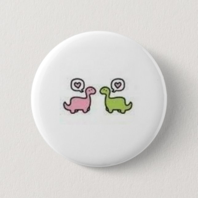 Dinosaur 2 Inch Round Button (Front)