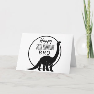 Dinosaur 50e carte d'anniversaire pour Frère