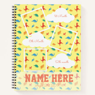 Dinosaur 5th birthday party Milestone Guest Book