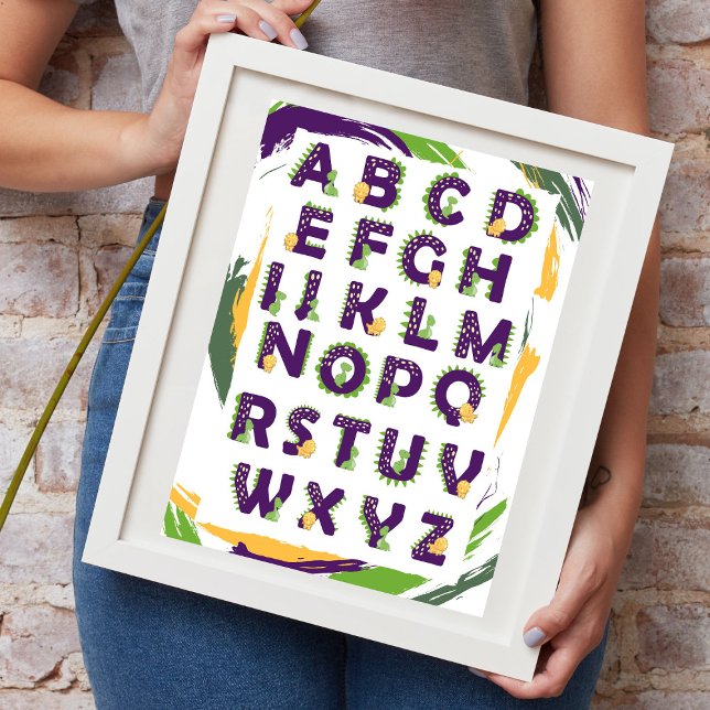 Dinosaur ABC Alphabet Cute  Poster (Creator Uploaded)
