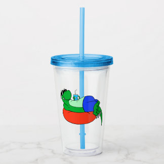 dinosaur acrylic tumbler
