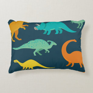 Dinosaur Adventure: Kids' Nursery Wallpaper Accent Pillow