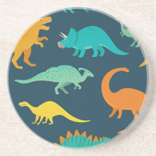 Dinosaur Adventure: Kids' Nursery Wallpaper Coaster