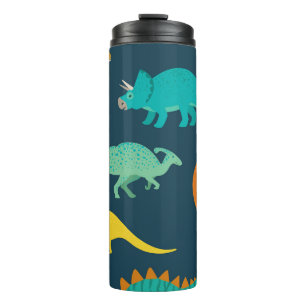Dinosaur Adventure: Kids' Nursery Wallpaper Thermal Tumbler