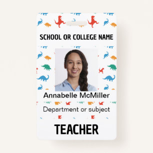 Dinosaur Adventure Teacher Badge