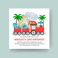 Dinosaur Adventure Train Birthday Party