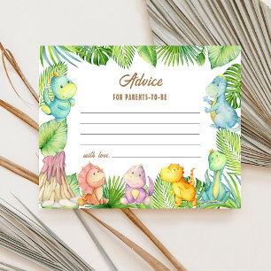 Dinosaur Advice Parents-to-be Card