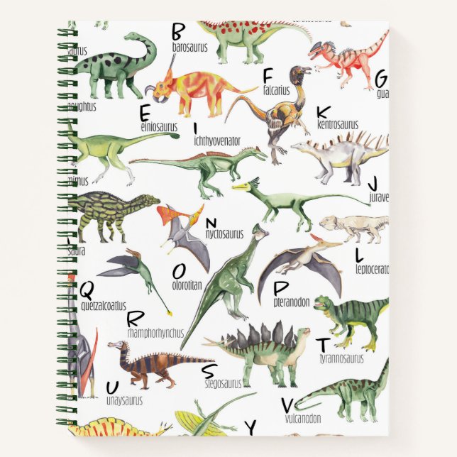 Dinosaur Alphabet Notebook (Front)