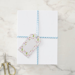 Dinosaur and Cupcake Birthday Design Gift Tags
