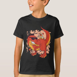 Dinosaur And Dog - Funny Halloween T-Shirt
