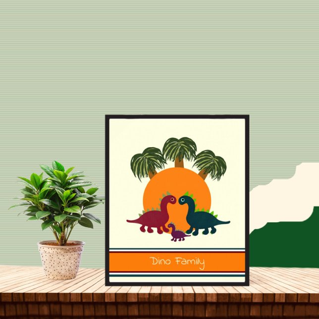 Dinosaur and palms poster (Creator Uploaded)