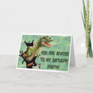 Dinosaur Anniversaire Fête Invitation